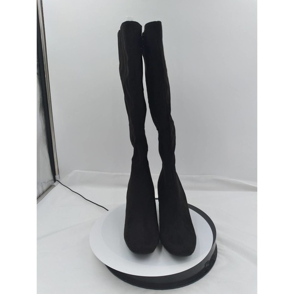 BAMBOO Cup-03 Knee High Boots JPM CUP-03-BLKFS - PLNDR CUP-03 Knee High Boots by Bamboo size 9
